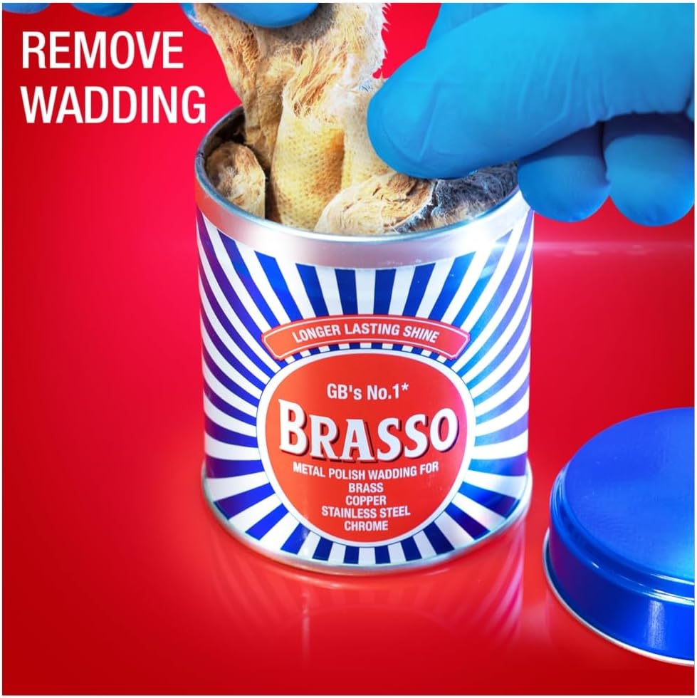 Brasso Metal Polish Wadding, 75G (Pack Of 2) - Effective Cleaner And Shine Enhancer For Brass, Copper, Stainless Steel, And Other Metals