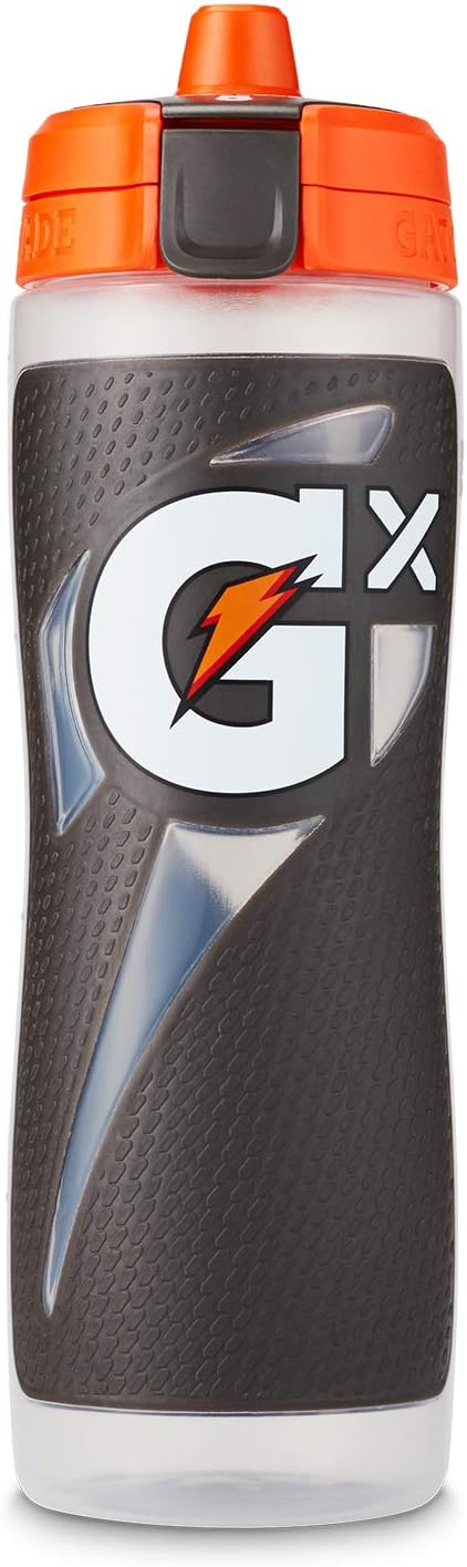 Gatorade Gx Hydration System, Non-Slip Gx Squeeze Bottles & Gx Sports Drink Concentrate Pods,Gray