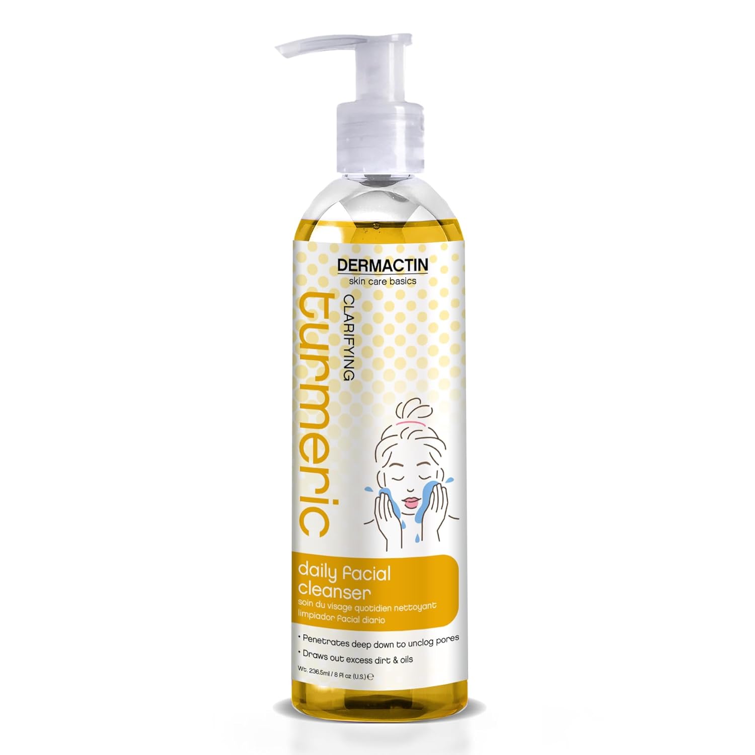 Dermactin-Ts Turmeric Cleanser Daily Facial Cleanser 8 Ounce