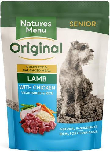 Natures Menu Senior Dog Food Pouch Lamb with Chicken (8 x 300g)?722099
