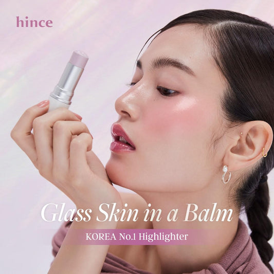 Hince True Dimension Radiance Balm 10G - Natural Shimmer Glow Face Highlighter Stick, Cream Blush Stick, Transparent Color, Multiuse, Glass Skin, Korean Makeup (1, Dawn Ray, Tp002)