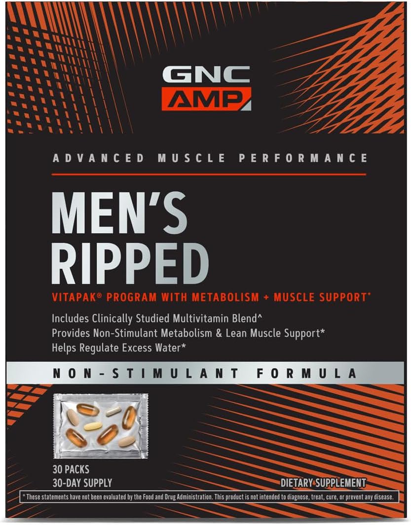 Gnc Men'S Ripped Non-Stimulant Formula (30 Servings)