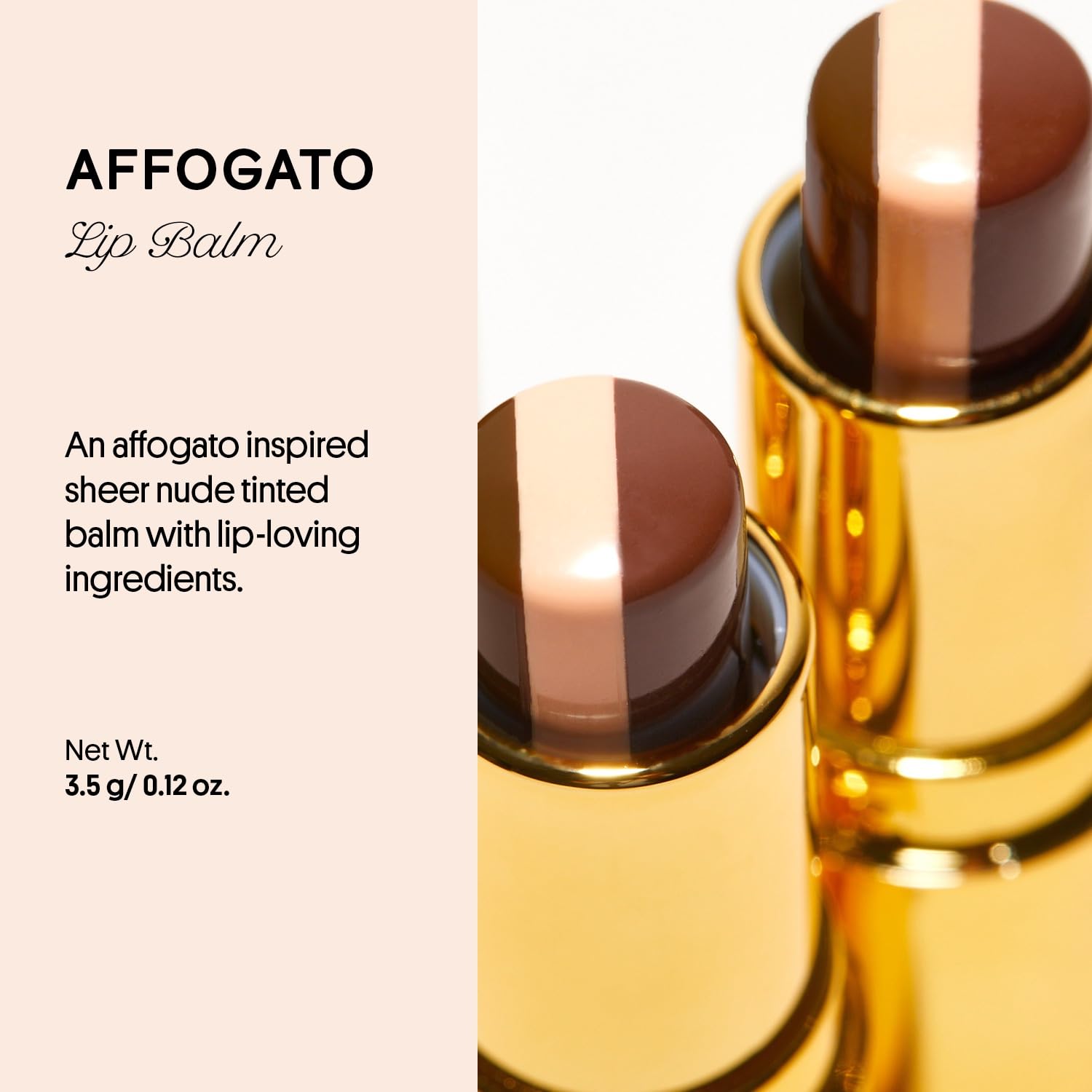 Winky Lux Affogato Tinted Lip Balm, Hydrating Lip Balm, Sheer Nude Tint With Vitamin E And Jojoba Oil To Moisturizer Lips, Vegan & Cruelty Free