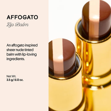 Winky Lux Affogato Tinted Lip Balm, Hydrating Lip Balm, Sheer Nude Tint With Vitamin E And Jojoba Oil To Moisturizer Lips, Vegan & Cruelty Free