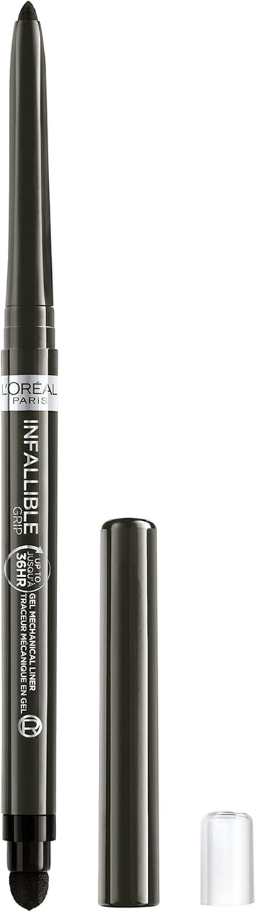 L'Oreal Paris Infallible Grip Mechanical Gel Eyeliner Pencil, Smudge-Resistant, Waterproof Eye Makeup With Up To 36Hr Wear, Taupe Grey, 0.01 Oz