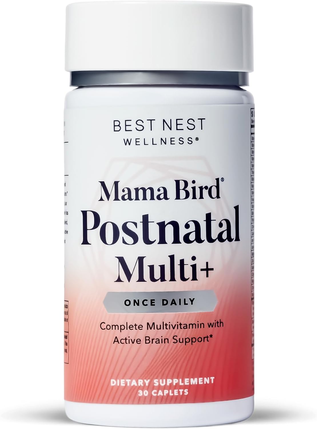Best Nest Wellness Mama Bird Postnatal Vitamins For Breastfeeding And Postpartum, Whole Food Organic Blend, Methylated Vitamins, Vegan, Once Daily, 30 Ct