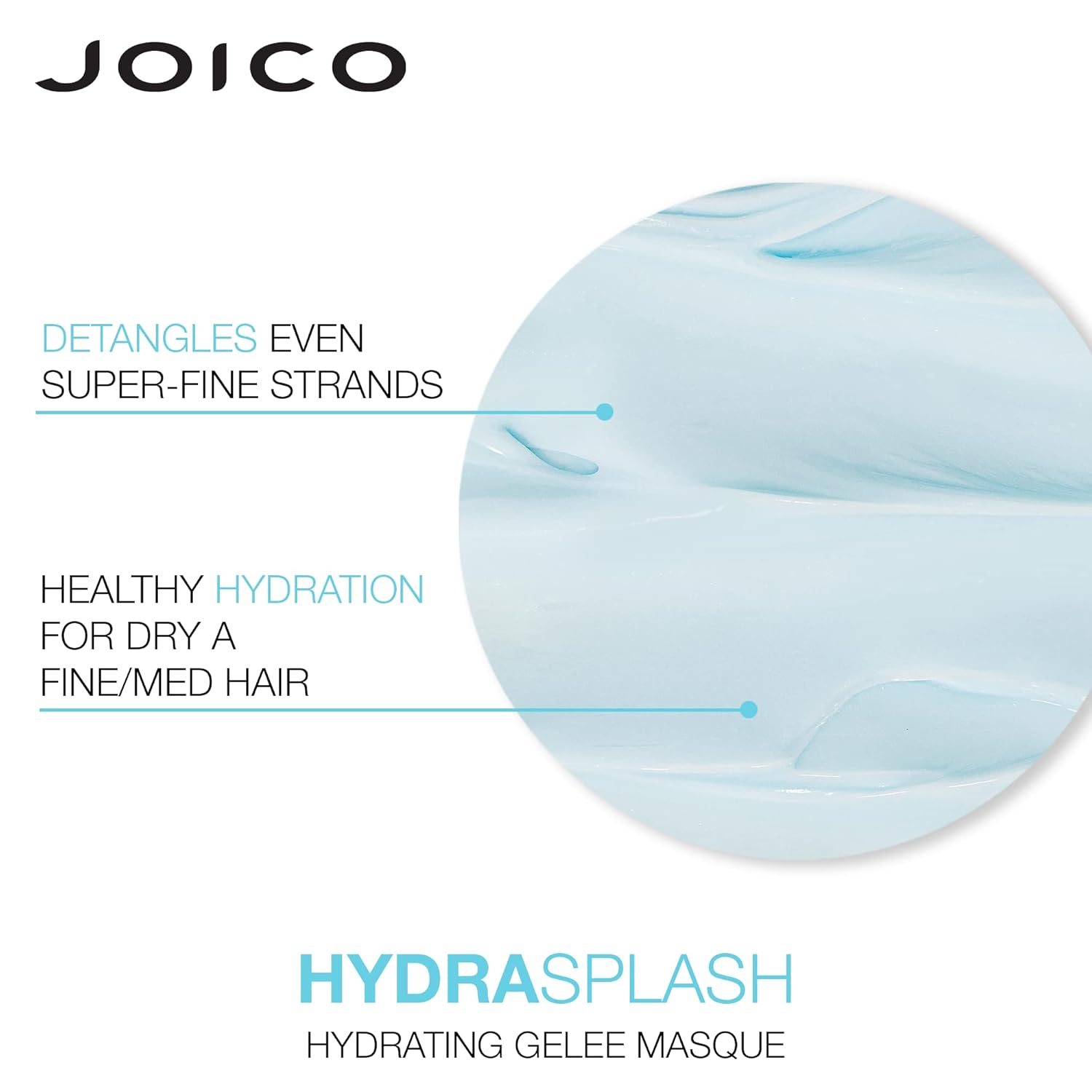 Joico HydraSplash Hydrating Gelée Masque | For Fine, Medium, Dry Hair | Replenish Hydration | Boost Shine | With Sea Kelp & Coconut Water | 5.07 Fl Oz : Beauty & Personal Care