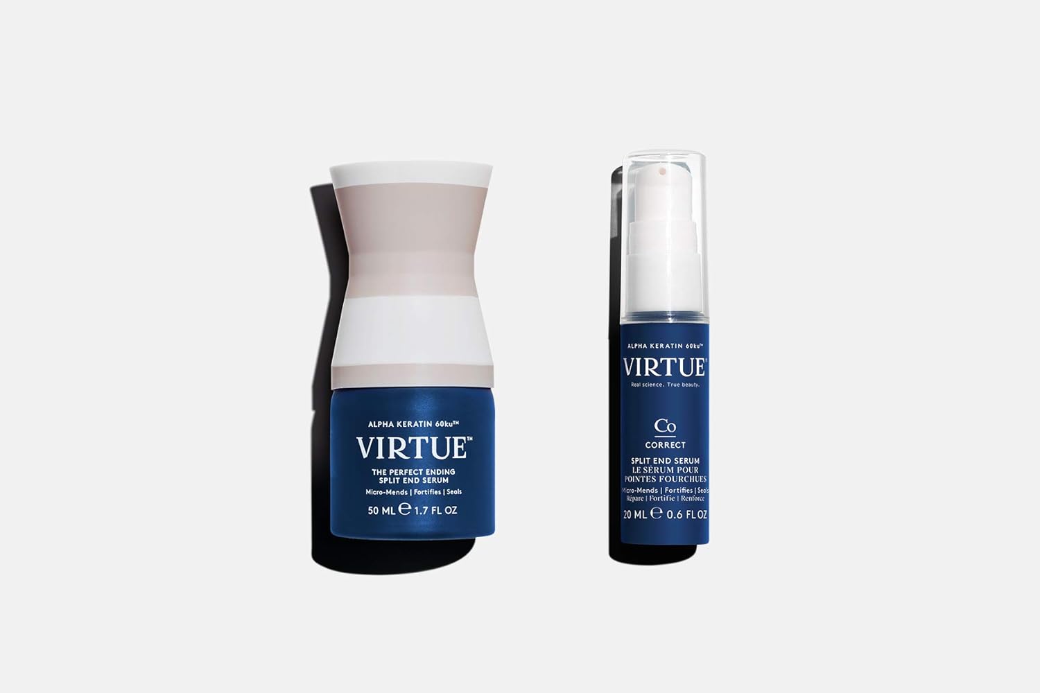 VIRTUE Split End Serum 1.7 FL OZ | Alpha Keratin Repairs, Protects Hair Split Ends | Sulfate Free, Paraben Free, Color Safe, Vegan : Beauty & Personal Care