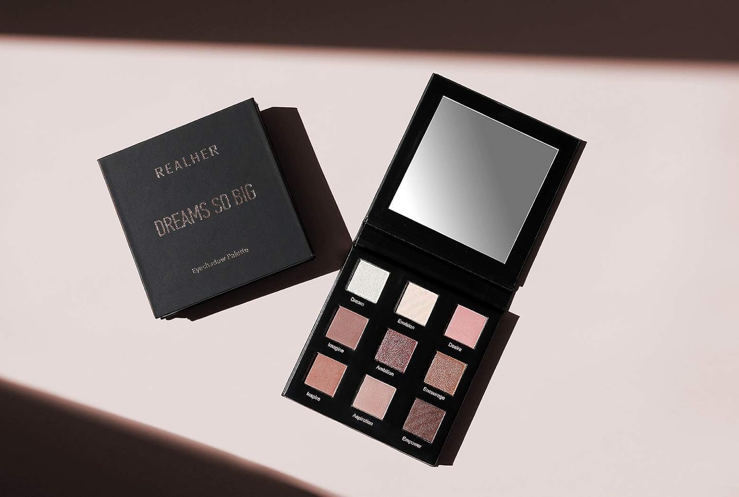 Realher Eyeshadow Palette - Dreams So Big - 9 Shades - Blush, Soft Pinks, Mauves : Beauty & Personal Care