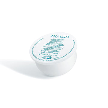 Thalgo Soothing Cream From The Professional Product Line Cica Marin. Repairs, Soothes And Strengthens Sensitive And Weakened Skin. Environmentally Friendly Refill Capsule