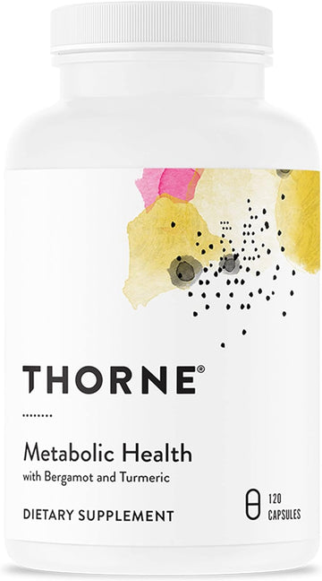 THORNE Metabolic Health - Gut Health Supplement to Aid Weight Management - Bergamot Supplement with Silicon Dioxide - Turmeric Supplement to Support Blood Health & Vessels - 120 Capsules