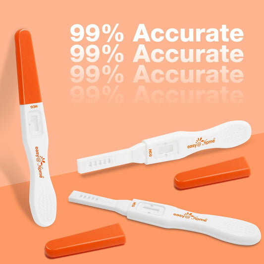 Easy@Home 3 Pregnancy Test Sticks - hCG Midstream Tests, Powered by Premom Ovulation Predictor iOS and Android App