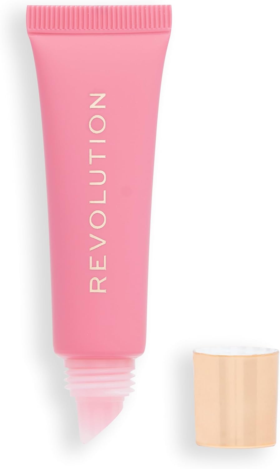 Makeup Revolution, Juicy Peptide Lip Balm, Hydrating Lip Balm With Sheer Colour, Infused With Vitamin E & Peptides, Clear Ice, 8Ml