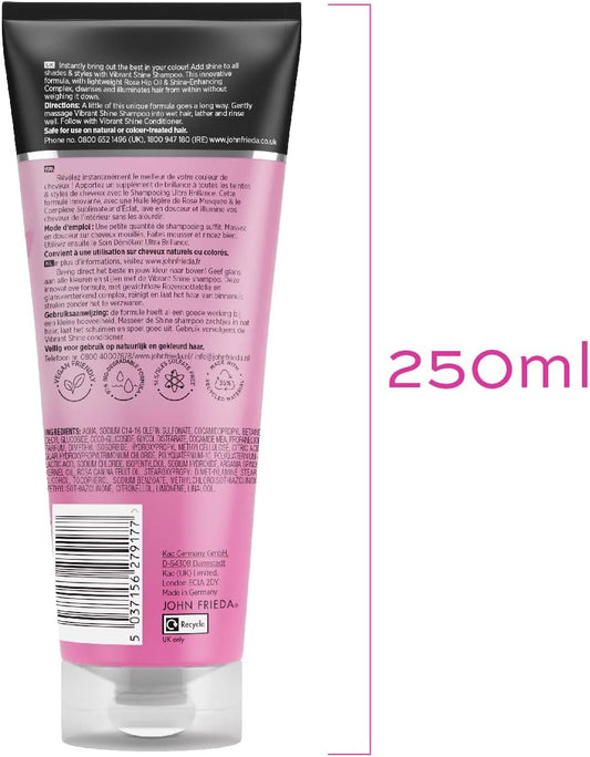 John Frieda Vibrant Shine Colour Shine Shampoo 250Ml
