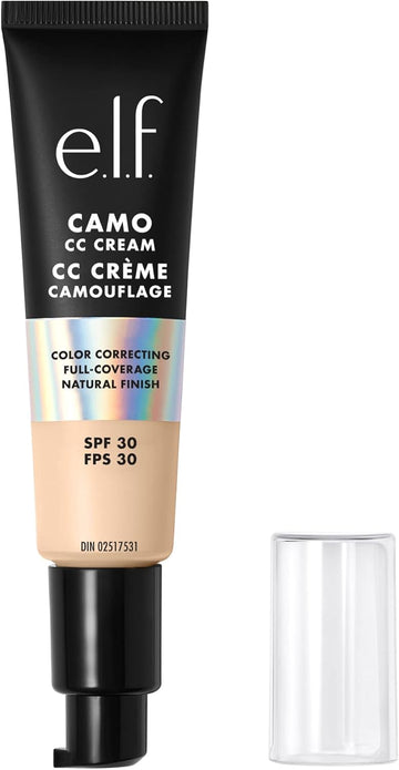 E.L.F. Camo Cc Cream, Colour Correcting Medium-To-Full Coverage Foundation With Spf 30, Tan 400 W, 1.05 Oz (30G)
