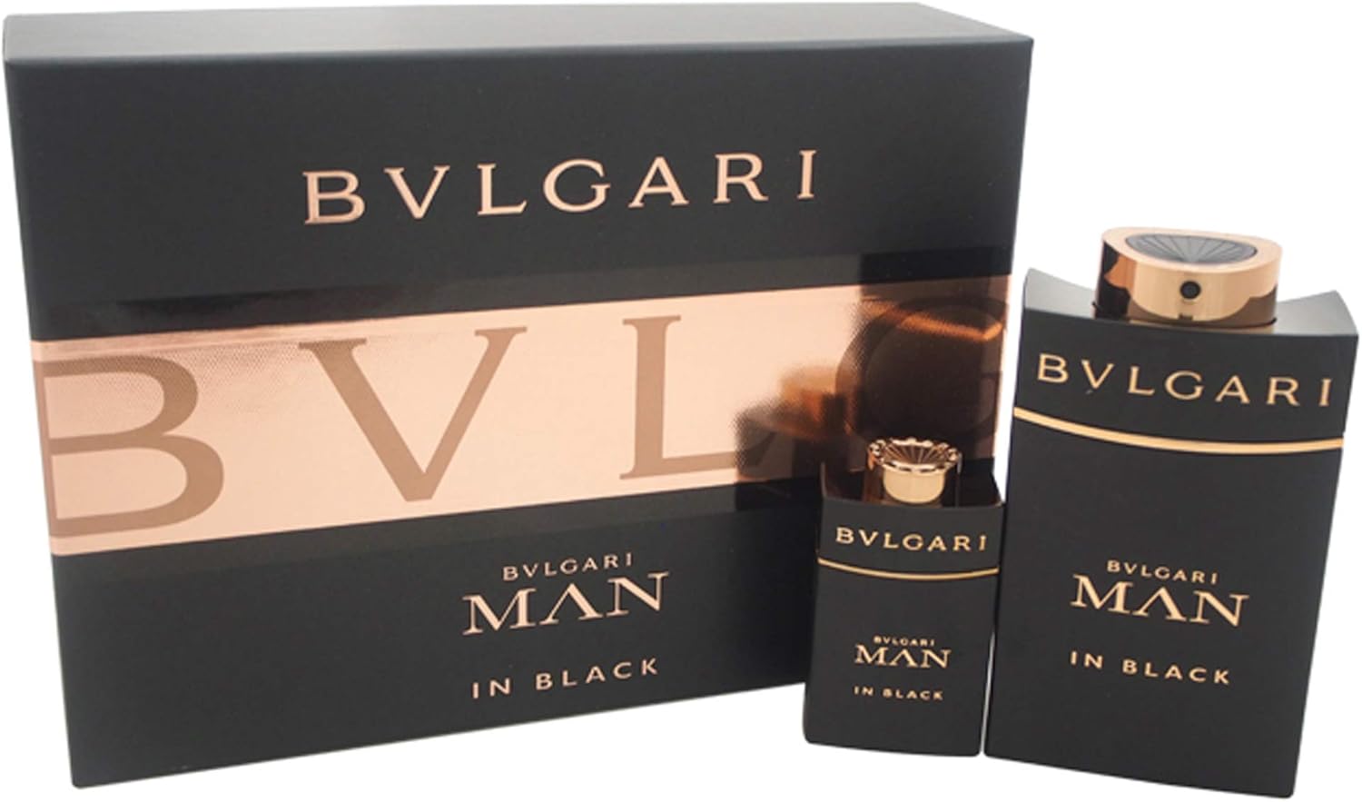 Bvlgari Man In Black By Bvlgari For Men - 2 Pc Gift Set 3.4Oz Edp Spray, 0.5Oz Edp Spray