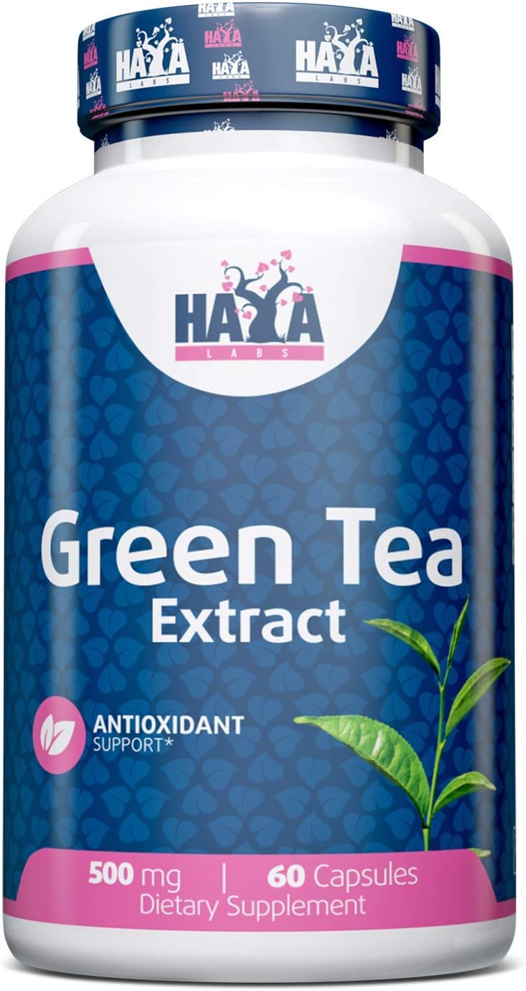 Haya Labs Green Tea Extract 500Mg 60 Capsules