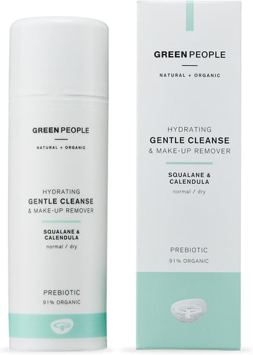 Green People Gentle Cleanse & Make Up Remover - Natural & Organic - With Calendula & Squalane (Derived From Olives) - Sls & Alcohol Free - Vegan & Cruelty Free, 150Ml
