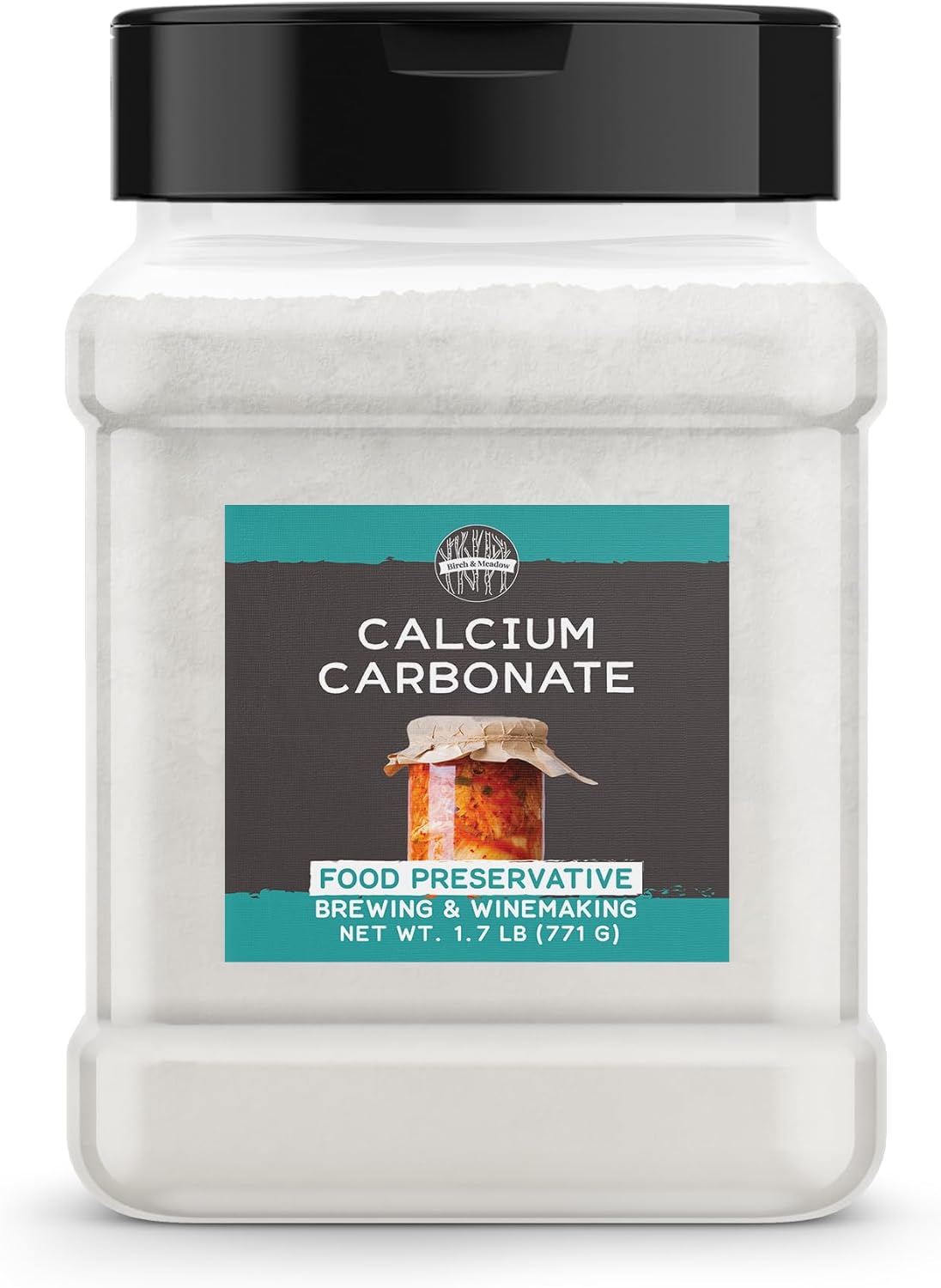 Birch & Meadow Calcium Carbonate, 1.7 lb, Food Preservative, Winemaking & Brewing