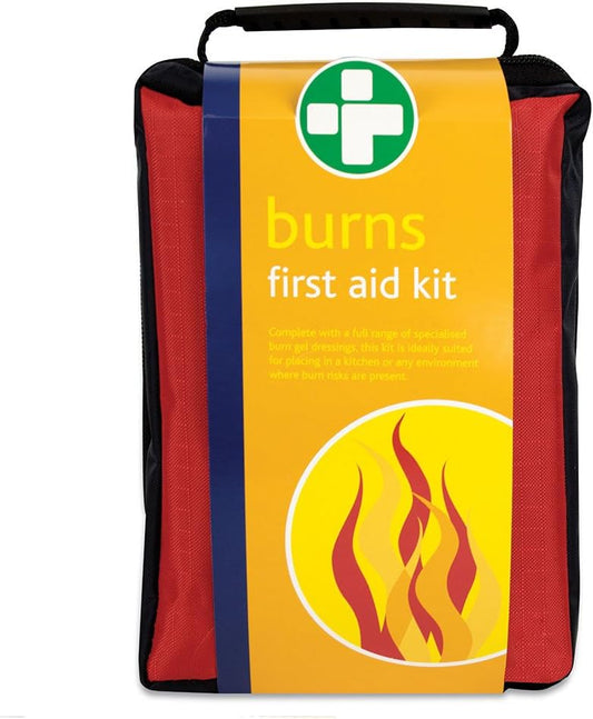 Reliance Medical Burn First Aid Kit - Red Stockholm Bag, Revolutionary Relabel Dressings, Ideal For Kitchens And Hazard Areas