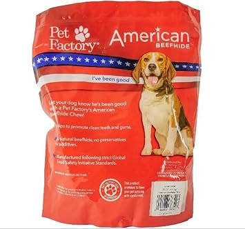 Pet Factory American Beefhide Chips Dog Chew Treats - Natural Flavor, 32 Oz