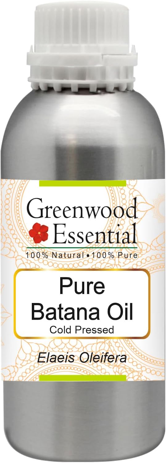 Greenwood Essential Pure Batana Oil (Elaeis Oleifera) Cold Pressed 1250Ml (42 Oz)