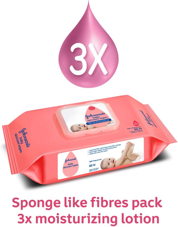 Johnsons Baby Skincare Wipes 72 Sheets