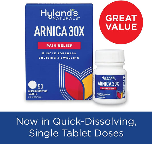 Hyland's Naturals Arnica Montana 30x Tablets, Natural Relief of Bruise