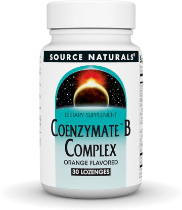 Source Naturals Coenzymate B Complex - Orange Flavor That Melts In Mouth - B Vitamins - 30 Lozenges