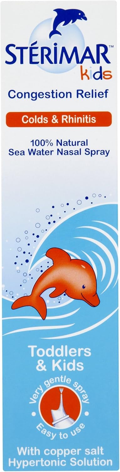 Stérimar Congestion Relief Kids, Nasal Spray, 100% Natural Sea Water, 50 Ml