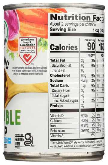 Health Valley Organic Vegetable Soup, No Salt, 15 Oz, 3 Pk