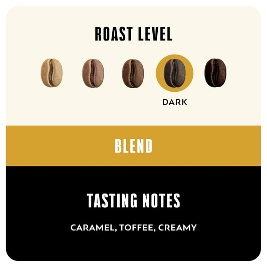 Blk & Bold Ground Coffee, Smoove Operator Premium Dark Roast, 100% Arabica Beans, 12 Oz Bag