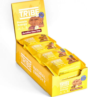 Tribe Protein Energy Flapjack - Bestsellers Variety 12-Pack - Great-Tasting Natural Energy - Plant Based, Vegan Snack & Gluten Free (50G X 12 Bars)
