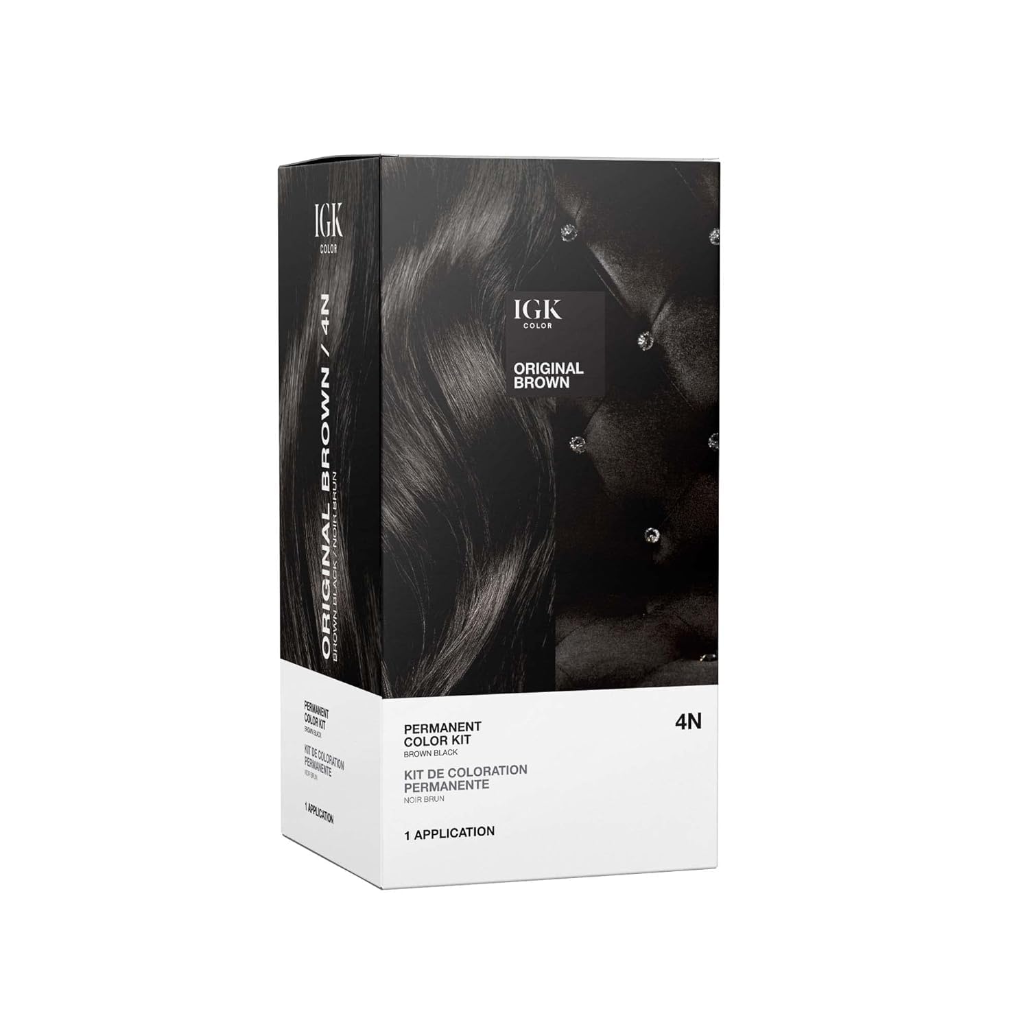 Igk Permanent Hair Color Kit | 5G Hot Chestnut - Warm Golden Brown | 100% Gray Color Coverage + Strengthen + Shine | Ammonia Free