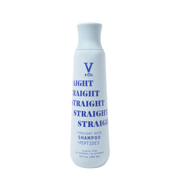 V&Co. Beauty Straight Hair Moisturizing Shampoo With Peptide Technology, 12 Oz