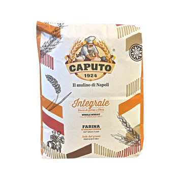 Antimo Caputo Integrale Whole Wheat Flour 11 Pound Bag - Naturally Contains Wheat Bran & Germ, From Italy