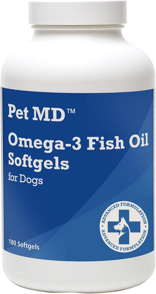 Pet Md Omega 3 Fish Oil Soft Gels & Wrap A Pill Peanut Butter Flavored Pill Paste