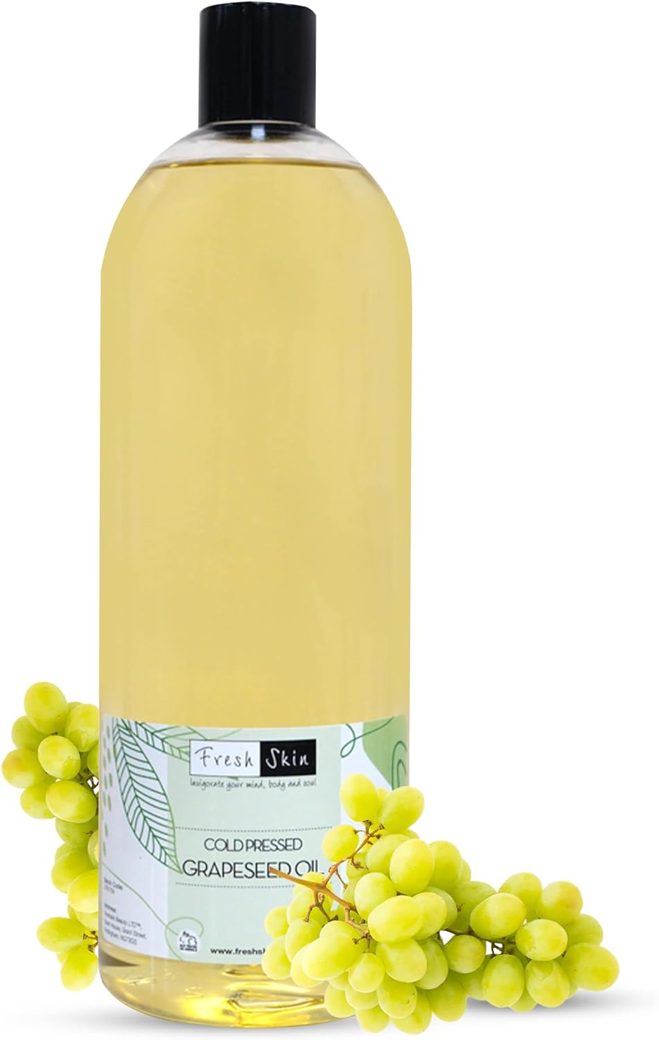 Freshskin Beauty Ltd | 100Ml Grapeseed Oil 100% Pure Cold Pressed Carrier Oil - Cosmetic Grade