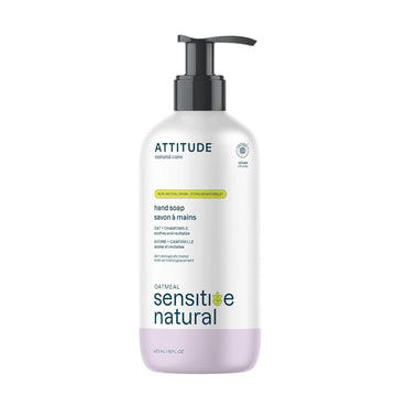 Attitude Hand Soap For Sensitive Skin With Oat And Chamomile, Ewg Verified, Dermatologically Tested, Vegan, 16 Fl Oz