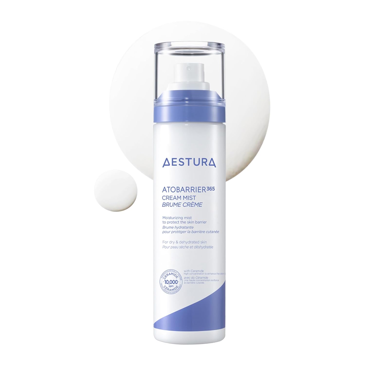 Aestura Atobarrier365 Cream Mist With 10,000Ppm Ceramides | Moisture Barrier Support, Ultra-Fine Hydrating Mist, Suitable For Dry Skin, 120Ml / 4.06 Fl.Oz