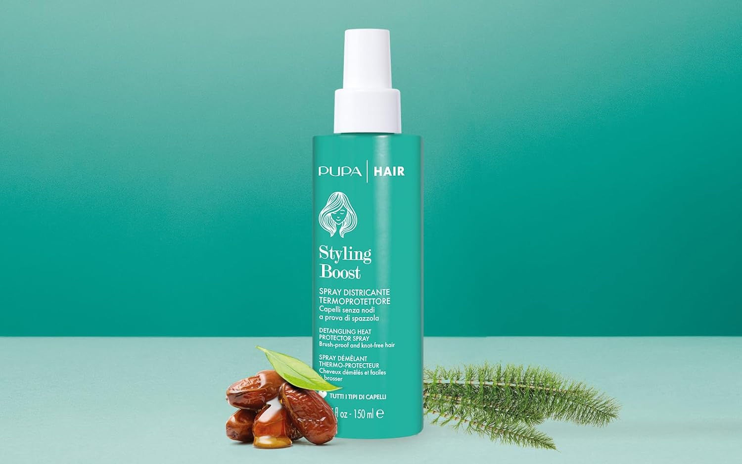Pupa Milano Styling Boost Detangling Heat Protector Spray - Hydrate And Protect Hair With Jojoba Oil And Shea Butter - Strengthens Hair - 5.07 Oz : Beauty & Personal Care