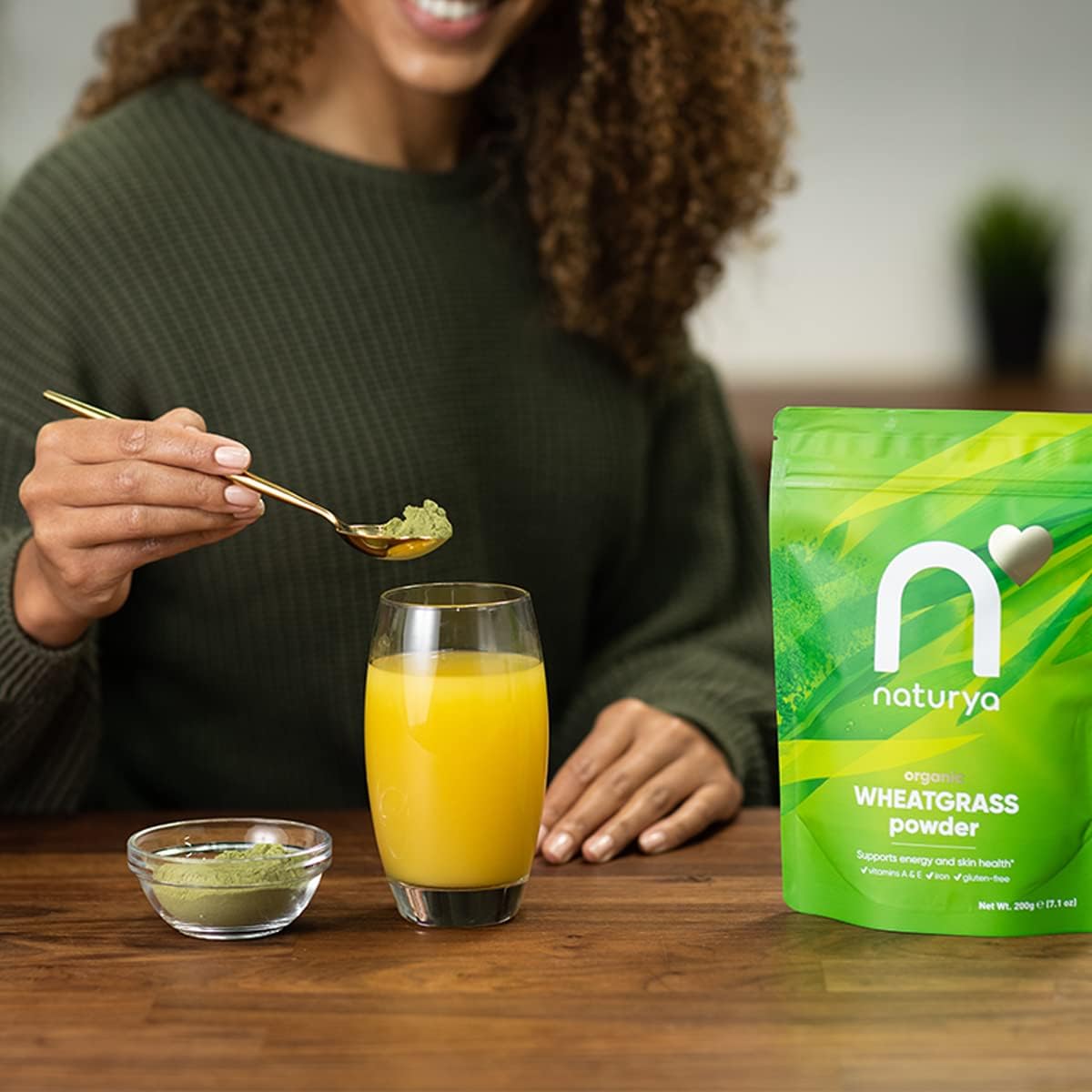 Naturya Organic Wheatgrass Powder, 200g : Amazon.co.uk: Health & Personal Care