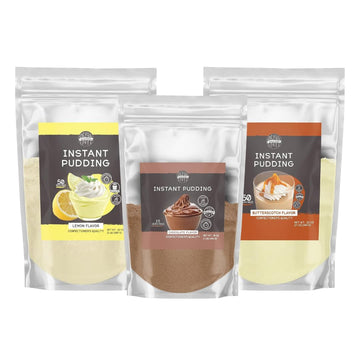 Birch & Meadow Butterscotch, Chocolate, & Lemon Pudding Mix Bundle, Various Sizes, Desserts & Snacks, Bulk Mixes