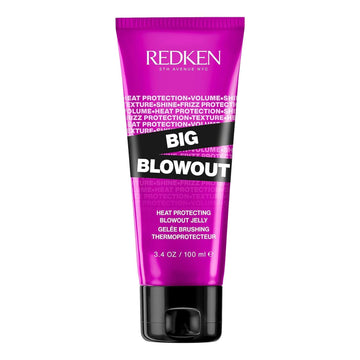 Redken Big Blowout Heat Protection Jelly Serum | Offers Shine And Texture | Frizz Control | Volume For Fine Hair | Blowdry Gel | For All Hair Types