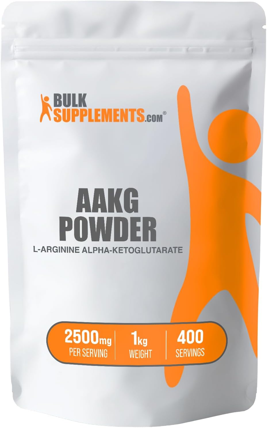 BULKSUPPLEMENTS.COM AAKG Powder - Arginine Alpha-Ketoglutarate, AKG Supplement - Arginine Supplement, Unflavored & Gluten Free, 2500mg per Serving, 1kg (2.2 lbs) (Pack of 1)