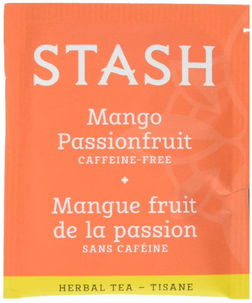 Stash Tea Mango Passionfruit Herbal Tea, Box Of 100 Tea Bags