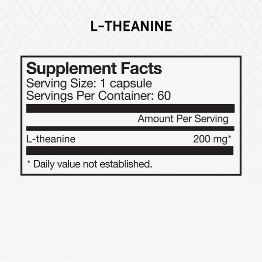 Momentous L-Theanine Supplement - 200Mg Capsules To Promote Relaxation And Focus - Nsf Certified, Gmo-Free, Gluten Free, 60 Servings