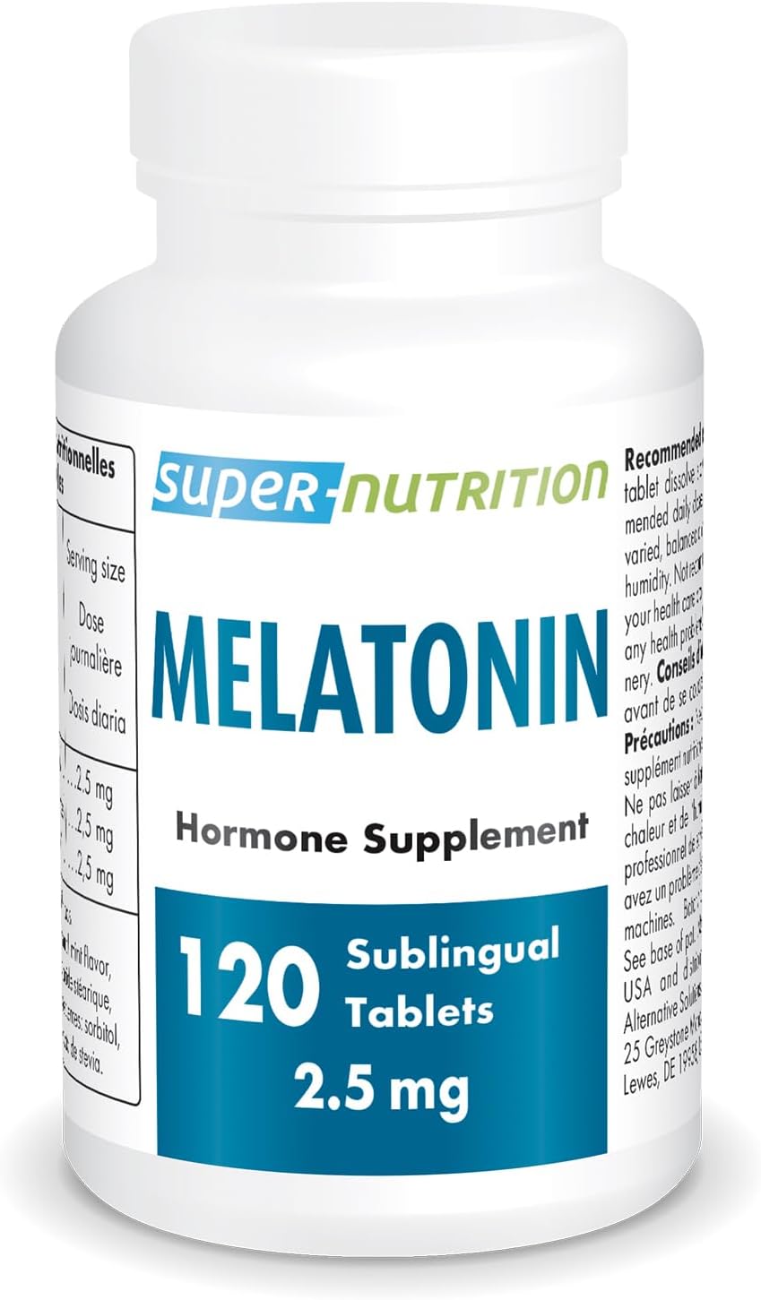 Supersmart - Melatonin 2.5Mg (Ultra Fast Acting) - Natural Melatonin Fast Dissolve Supplement | Natural Mint Flavor | Non-Gmo - Sugar & Gluten Free - 60 Sublingual Tablets