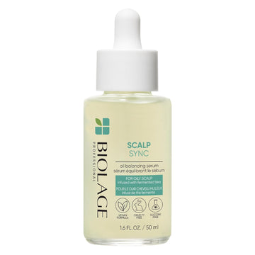 Biolage Scalp Sync Oil Balancing Serum | Absorbs & Reduces Excess Oil | For Oily Scalp | Paraben & Silicone-Free | Vegan | Cruelty Free | Leave-In Serum For Oil Reduction