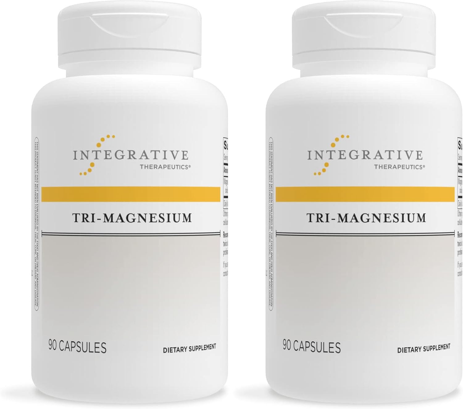 Integrative Therapeutics Tri-Magnesium - Supports Healthy Bones & Teeth* - Supports Cardiovascular & Neurological Function* - Promotes Calm* - 90 Capsules - 2 Pack